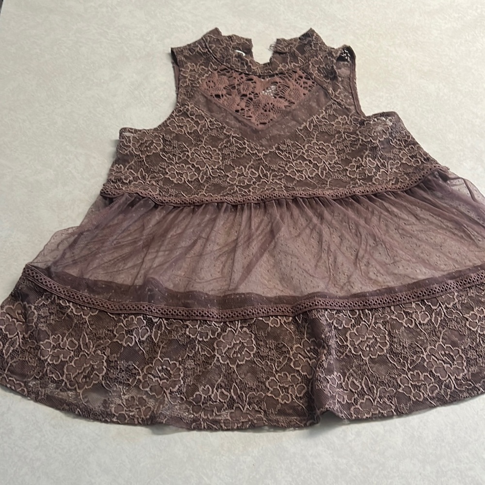 Maurice’s purple lace blouse